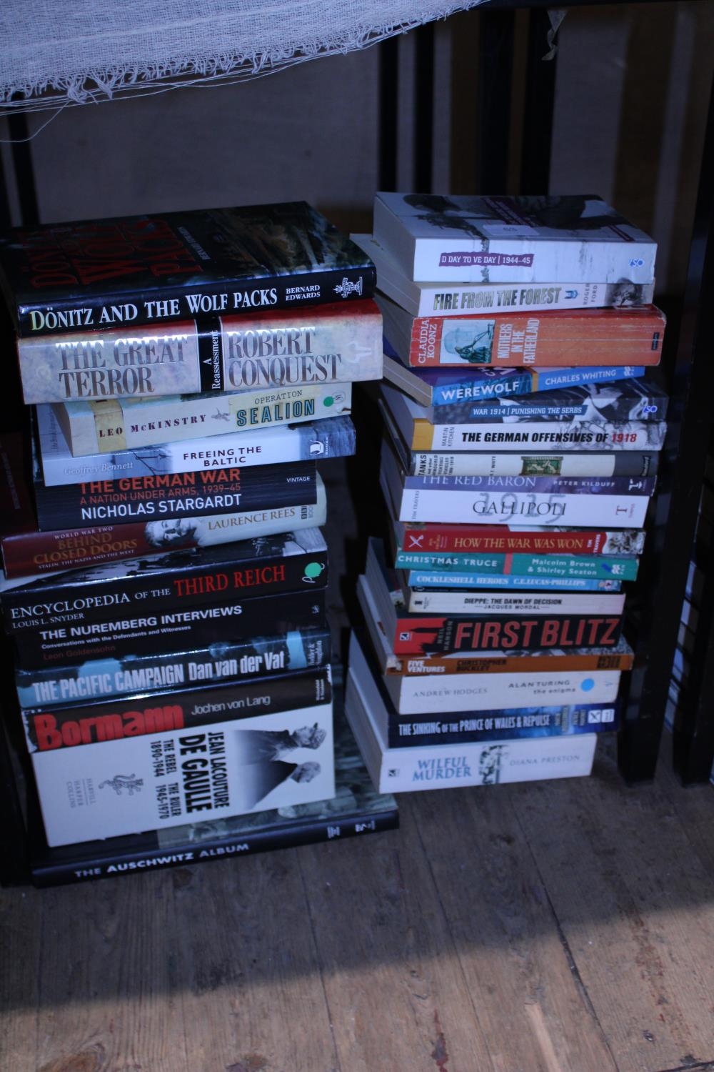 A large selection of books mostly related to WW2. Shipping unavailable