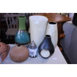 A selection of ceramics vases etc Shipping unavailable.