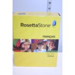 A Rosetta Stone French learning set