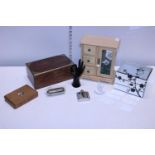 A selection of assorted jewellery boxes etc