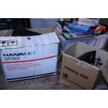 A vintage Hanimax projector and film editing machine. Shipping unavailable