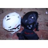 Two ski helmets including Bolle