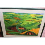 The Wolds across the World a David Hockney print Shipping unavailable.