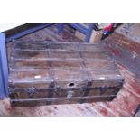 A antique travelling trunk.Shipping unavailable