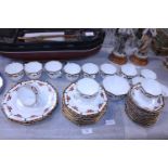 A Edwardian Delphine bone china tea set. Shipping unavailable