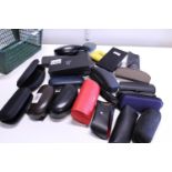 A selection of designer empty sunglass cases