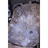 A job lot of assorted glassware. Shipping unavailable