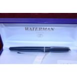 A boxed Waterman fountain pen