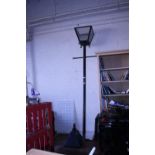 A late Victorian street lamp converted for electric use. Shipping unavailable