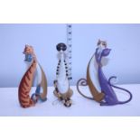 Three Border Fine Arts Cool Cats figurines