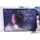 A framed Pink Floyd The Wall poster. Shipping unavailable