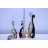 Three Border Fine Arts Cool Cats figurines