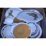 A job lot of mid-century ceramics etc, shipping unavailable