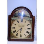 A vintage style battery operated wall clock