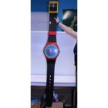 A large 1980's shop display Swatch Watch