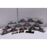 A selection of assorted boxed and unboxed motorbike models