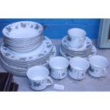 A Ridgeway white mist dinner service