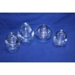 A selection of glass oil burners