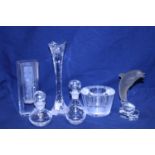 A selection of assorted collectable glassware including Dartington, Orrefors, Nachtmann etc