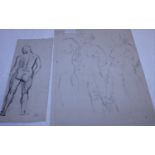 Two pencil studies signed DG possibly by Duncan Grant