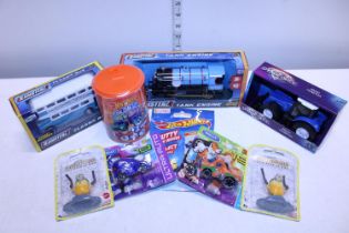 A selection of Minions, cars trains and buses
