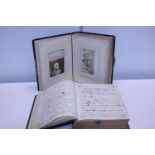 A Victorian photo album with a good selection of Victorian photographs including military and