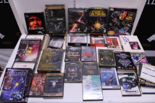 A large selection of "old School" PC-rom games including Aliens v Predator, Star Wars etc.