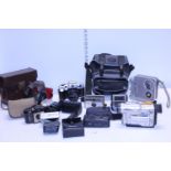 A job lot of cameras and accessories (untested)