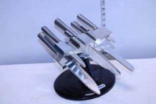 A novelty Star Wars themed kitchen knife set