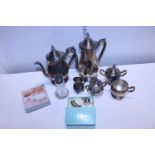 A good selection of various silver plated items