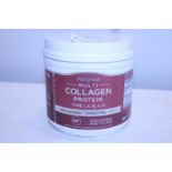 A tub of new sealed collagen protein