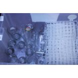 A job lot of assorted beer glasses and drip mats. No shipping
