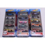 Three boxes of diecast Hot Wheels
