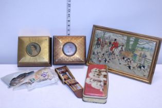 A selection of collectable vintage tins and other