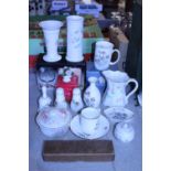 A selection of collectable ceramics including Wedgewood