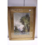 A framed Frank Wasley (1848-1934) signed watercolour