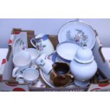A good collection of assorted collectibles including Noritake, shipping unavailable
