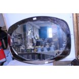 A Art Deco style mirror, shipping unavailable