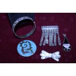 Five assorted pieces of Mexican silver jewellery