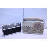A vintage Bush radio and a Grundig radio (untested). Shipping unavailable