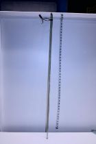 A vintage glass walking cane, shipping unavailable