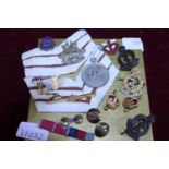 A job lot of assorted military ephemera and other including Royal Army Medial Corps