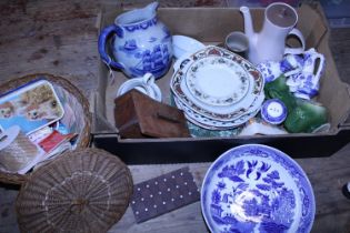 A good job lot of assorted ceramics and collectables including Poole, shipping unavailable