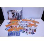 A job lot of mixed football collectors cards. Topps match attax football cards and other including