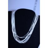 Ten stamped 925 silver chains