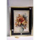 A framed original art work by Juan Marianne with COA 70x55cm, shipping unavailable