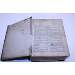 A leather bound Victorian bible Welsh to English