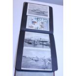 A vintage postcard album