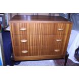 A vintage EG Gomme three draw chest of drawers. No postage