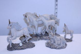 A selection of Fable's Unicorn figurines